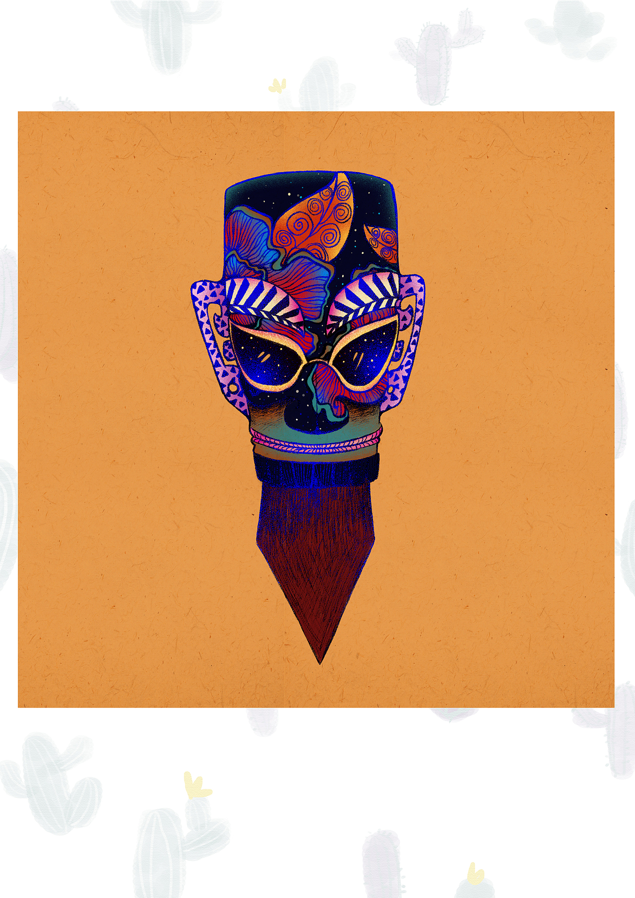 三星堆青铜面具为创作原型成都/插画师/1年前/517浏览孙二条