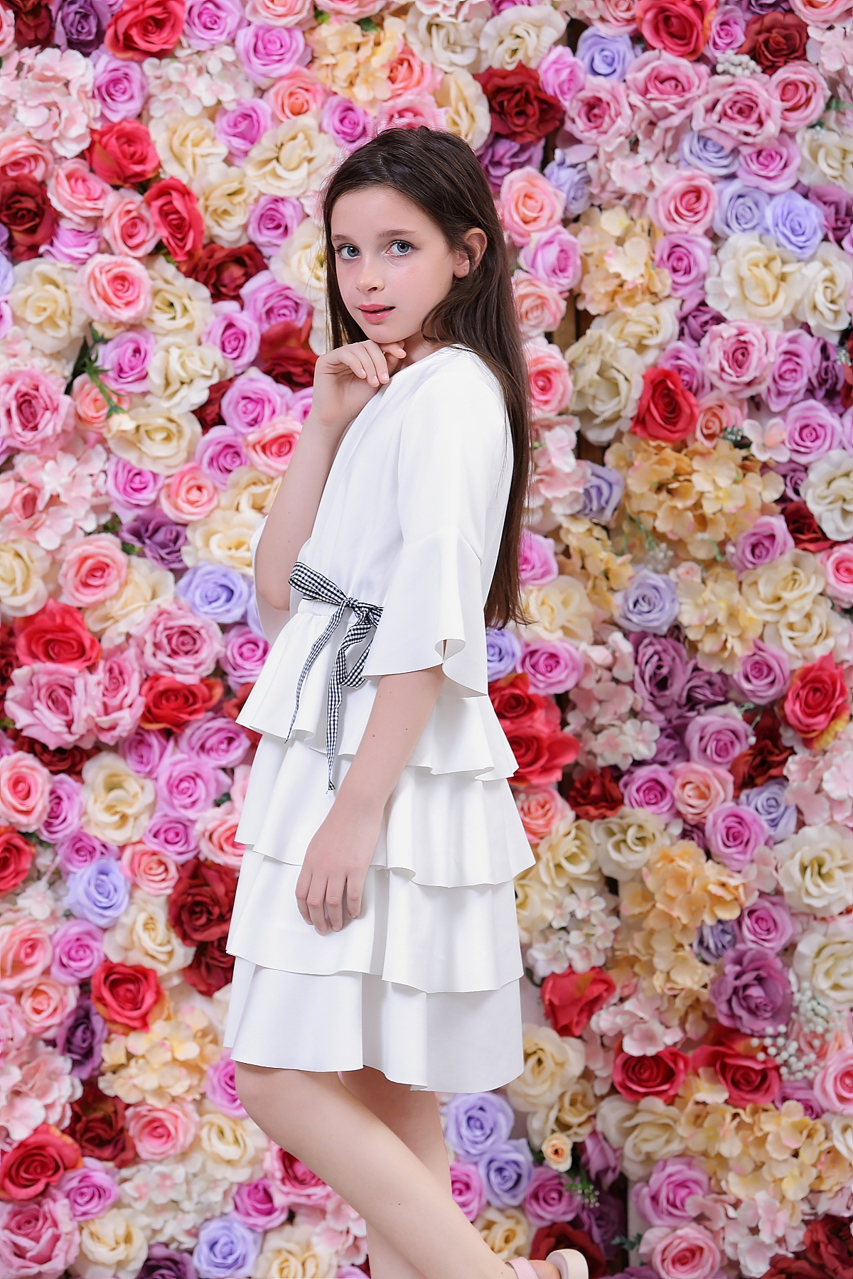 童装拍摄儿童模特照模特平铺图外模拍摄室内棚拍摄影