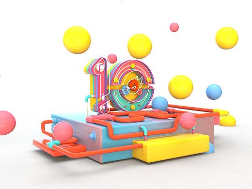 站酷十周年C4D（个人主页-ZNTIyOTgxNTY=） - 场景 - 站酷设计师樱若雪月原创素材 - 站酷ZCOOL