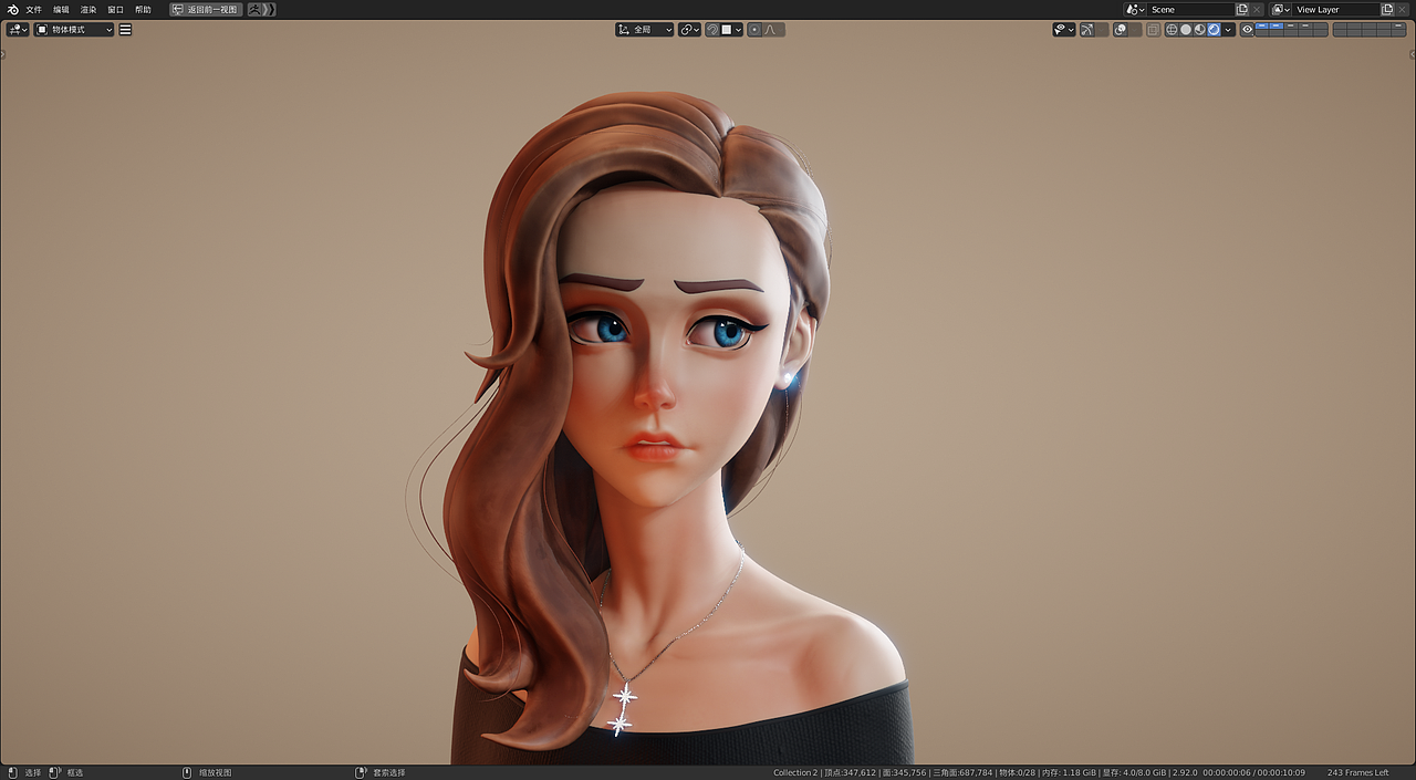 Blender 卡通练习（图ZMjY0NjM4OTA0） - 人物/生物 - 站酷设计师小火火不是老司机原创素材 - 站酷ZCOOL