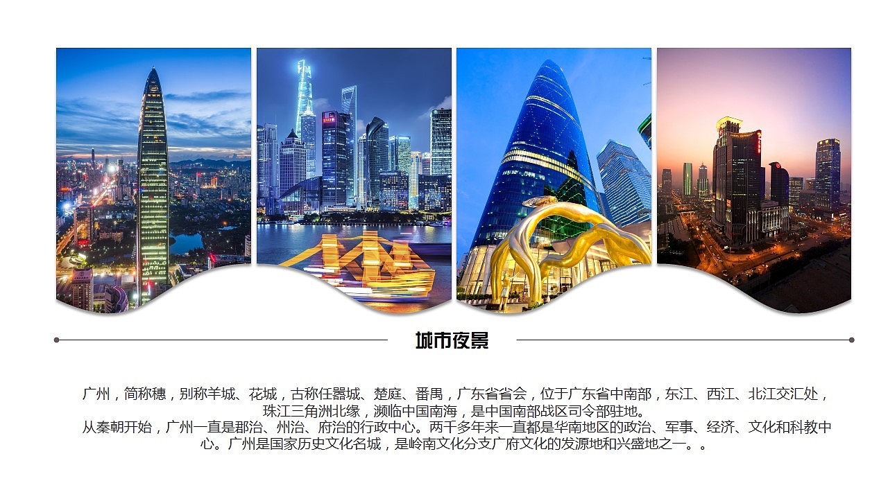 广州印象广州旅行攻略旅游风土人情介绍ppt