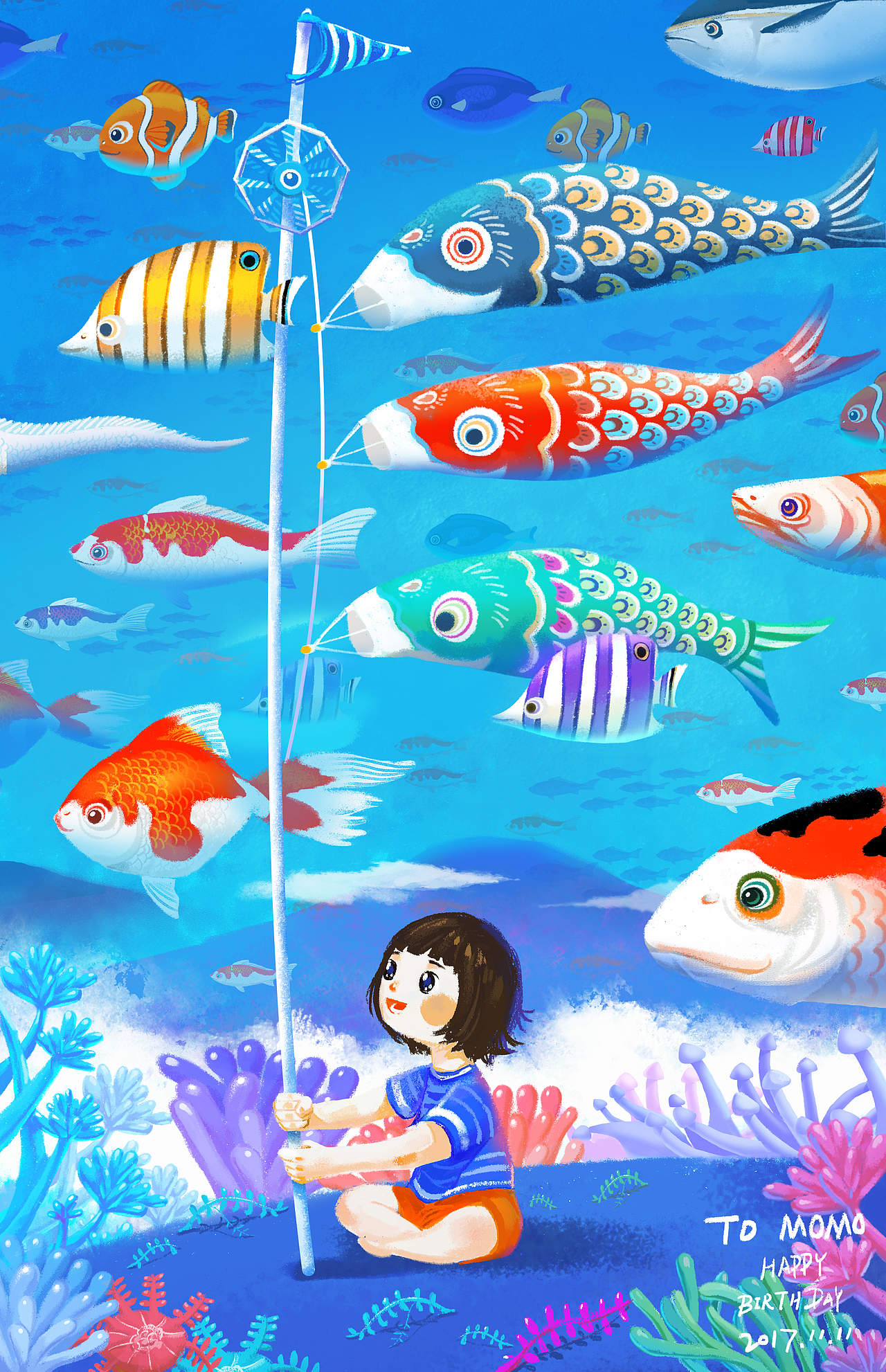 TO MOMO的贺图（图ZMTM1MDYzMDc2） - 绘本 - 站酷设计师水底彩虹圈原创素材 - 站酷ZCOOL