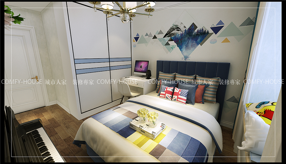 济阳大明胜景140平欧式风格装修效果图，济南城市人家（图ZMTg2MzM0ODQ4） - 家装设计 - 站酷设计师济南城市人家原创素材 - 站酷ZCOOL