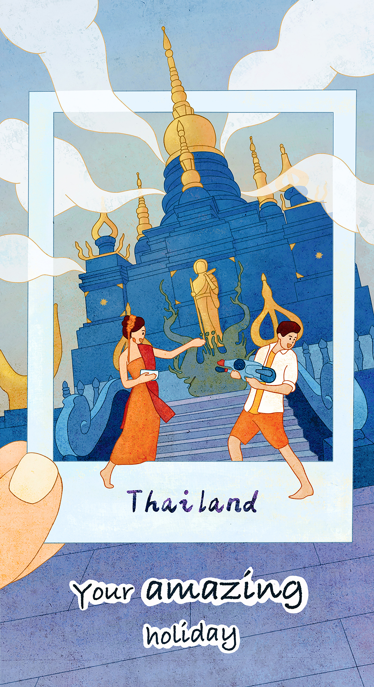 旅行海报（图ZMjA1NTgzNDQ4） - 商业插画 - 站酷设计师Yuki插画原创素材 - 站酷ZCOOL