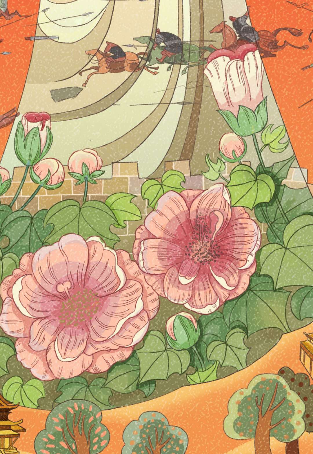 都江堰人物之花蕊夫人|插画|商业插画|米娅蒙蒙 - 原创作品 - 站酷