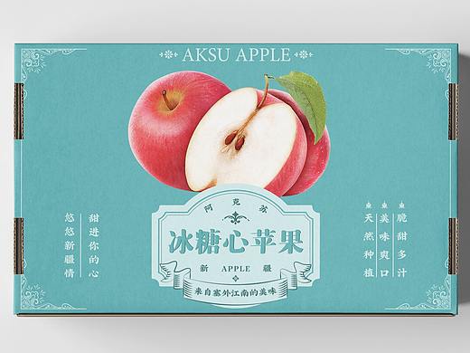 【阿克苏冰糖心】 冰糖心苹果外包装(个人主页-ZNTA4MDM5Njg=) - 包装 - 站酷设计师可乐糖爆炸原创素材 - 站酷ZCOOL