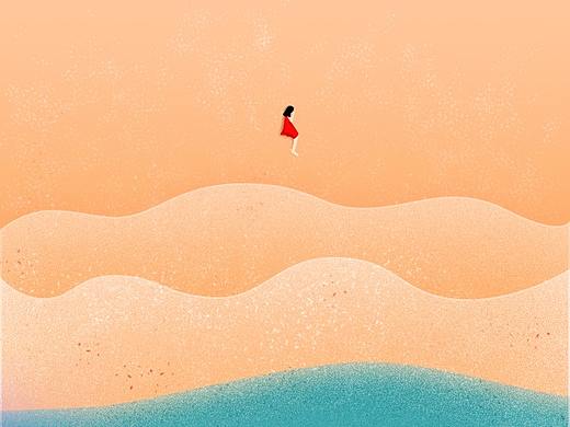 噪点插画练习2-海浪