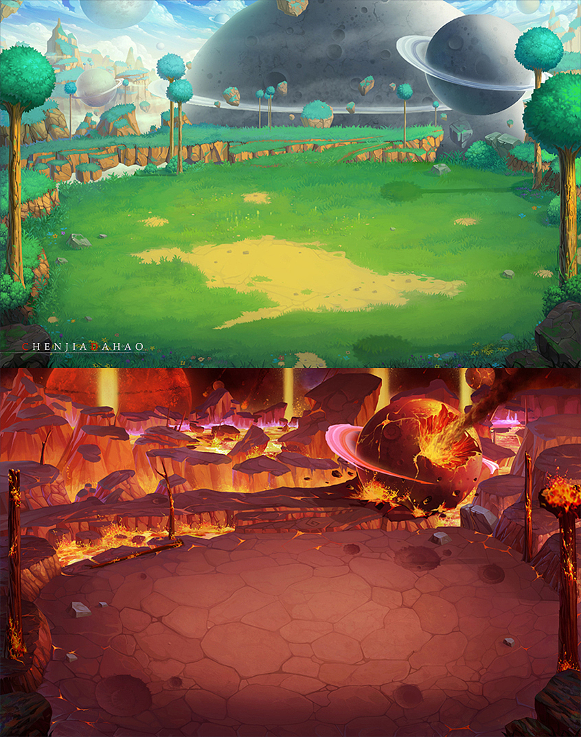 页游场景|插画|游戏原画|陈家大浩_原创作品-站酷zcool