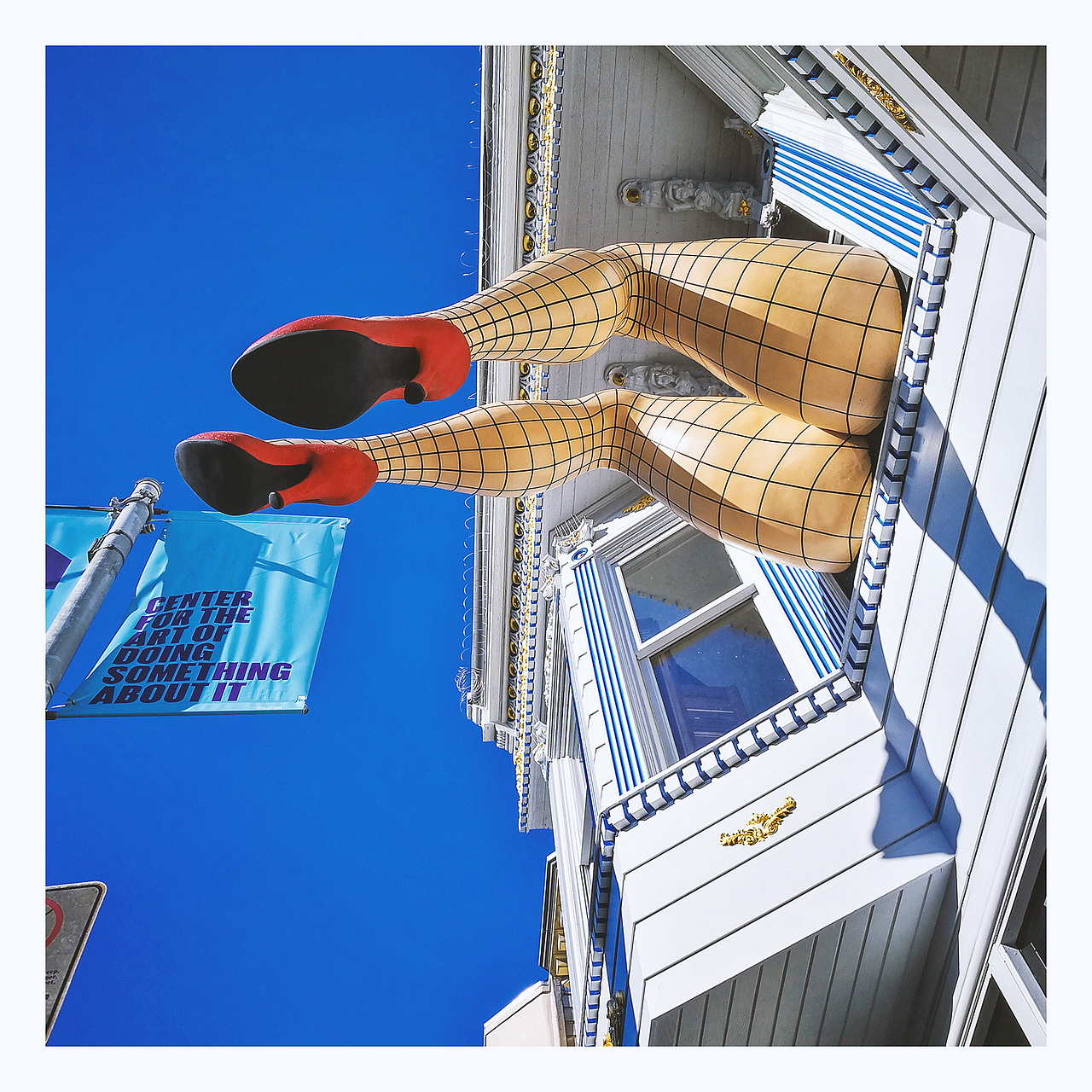 著名的嬉皮士街区,整条街道的颜色非常的绚丽,很有活力