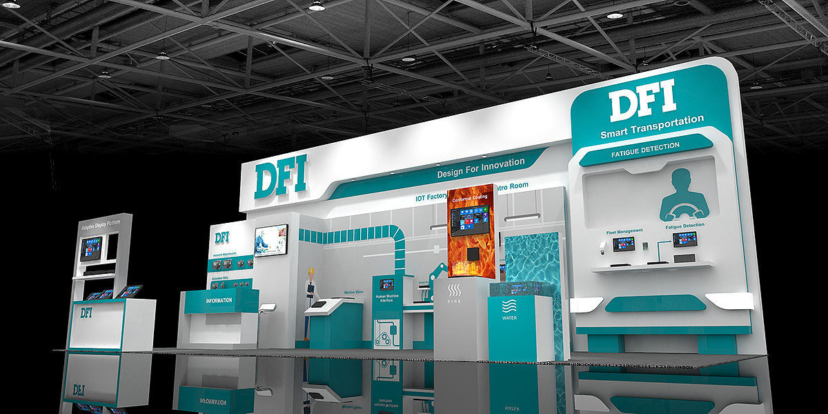 数码展位展会展台展览展点工装家装快闪店3d效果图设计