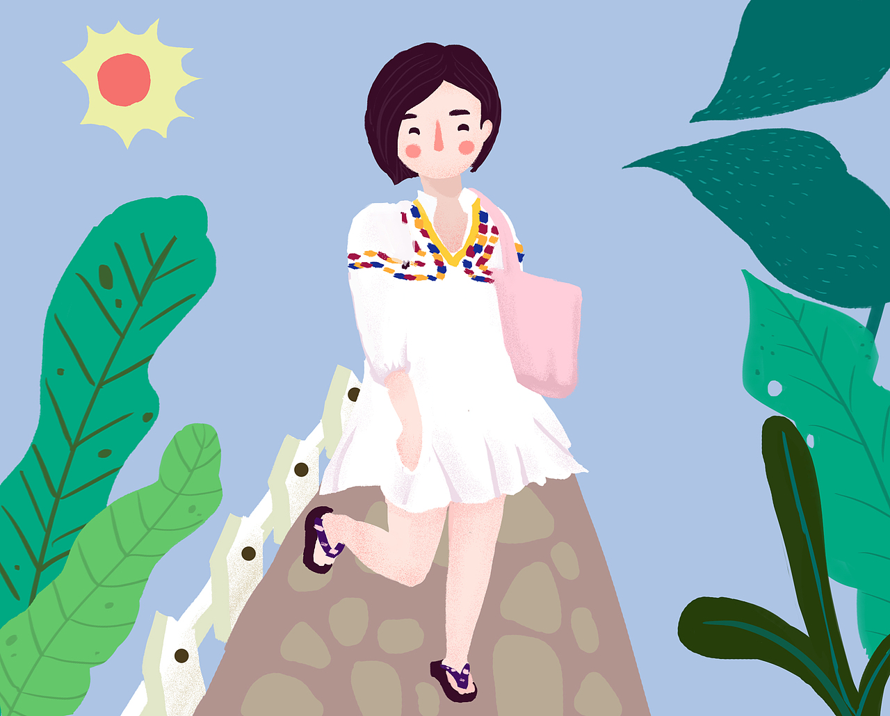 第二天开心的去上班~~