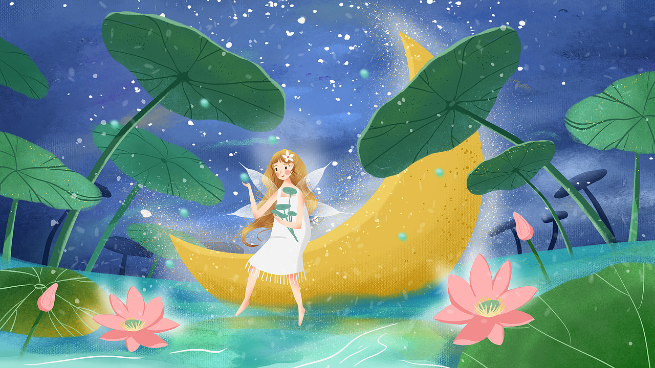 月亮船上的小精灵