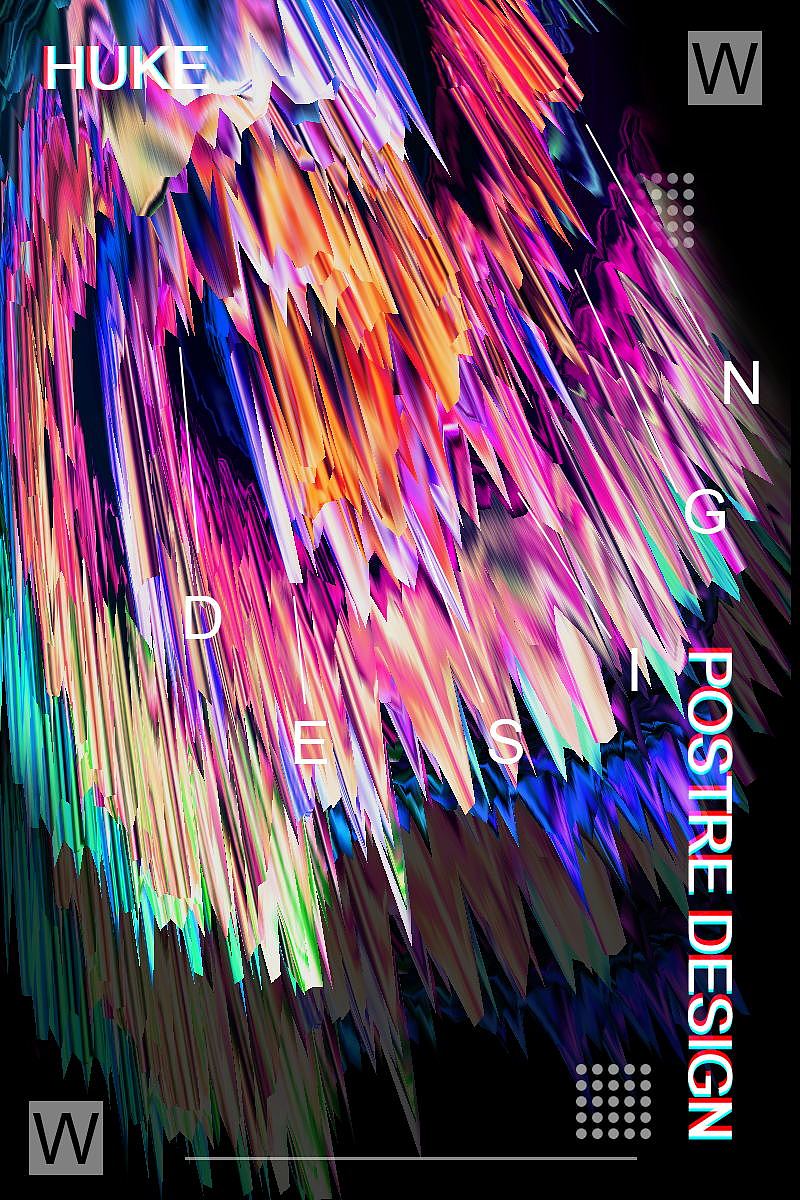 3d炫彩海报|平面|海报|嬷婕妤 - 临摹作品 - 站酷 (zcool)