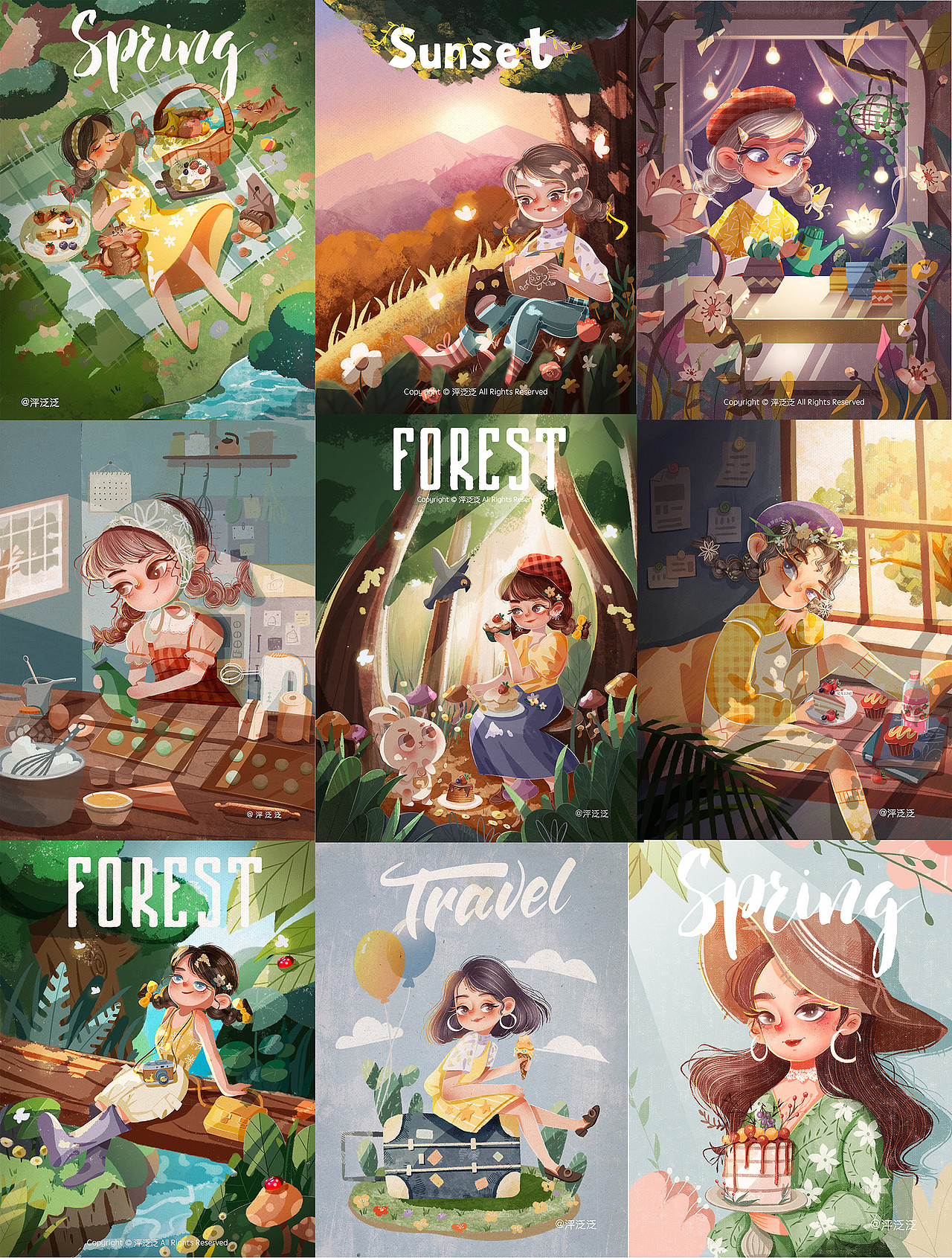 泙泛泛| 2021作品汇总（图ZMjg3NzMwODU2） - 儿童插画 - 站酷设计师泙泛泛原创素材 - 站酷ZCOOL