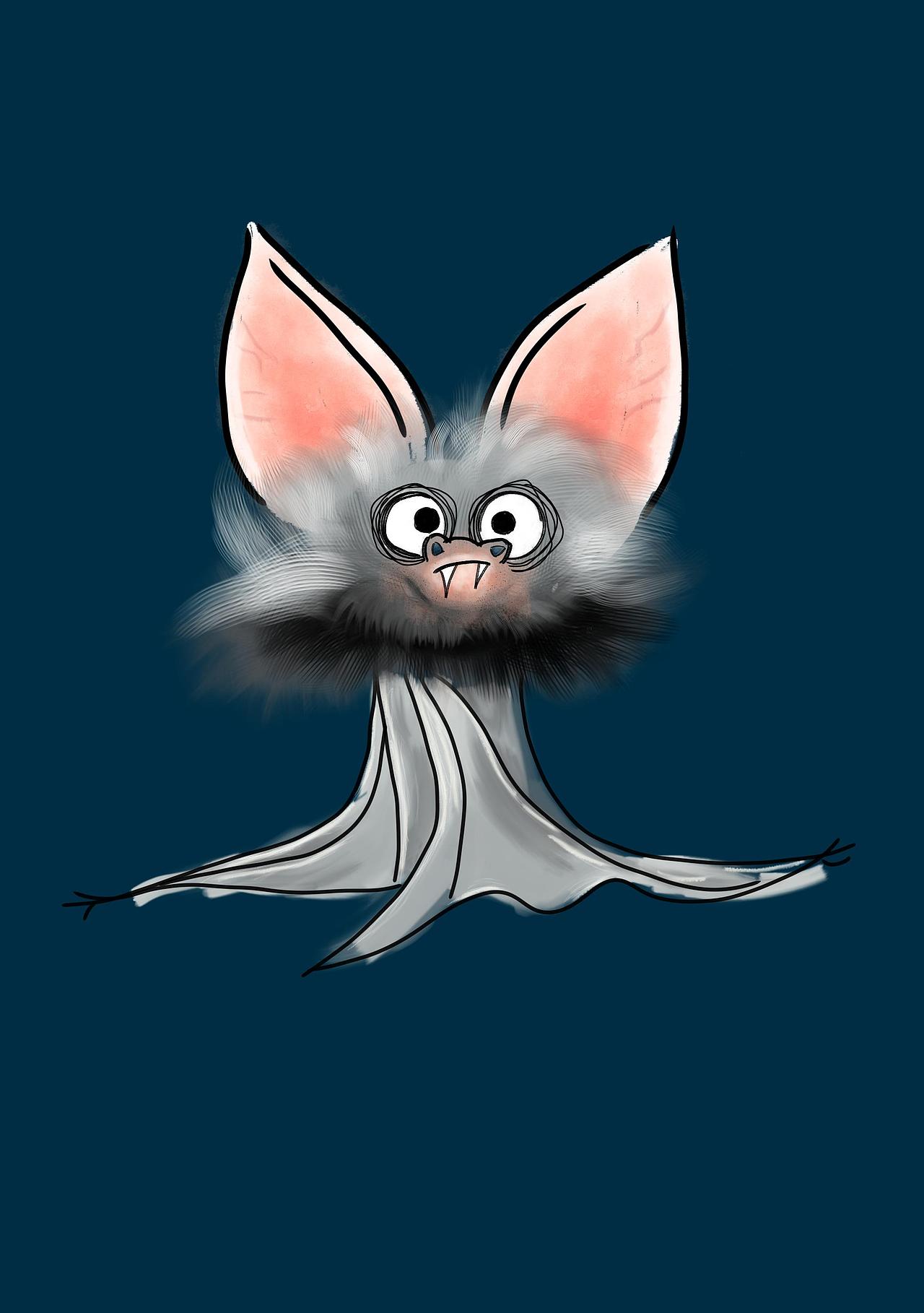 手绘练习小蝙蝠