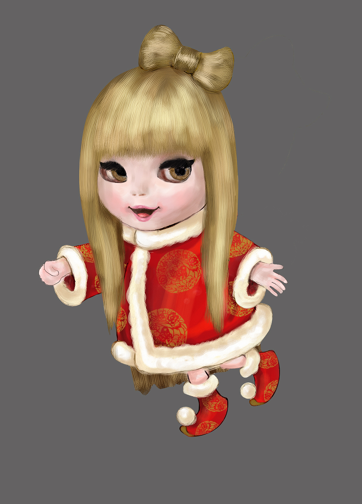 某品牌手绘形象娃娃