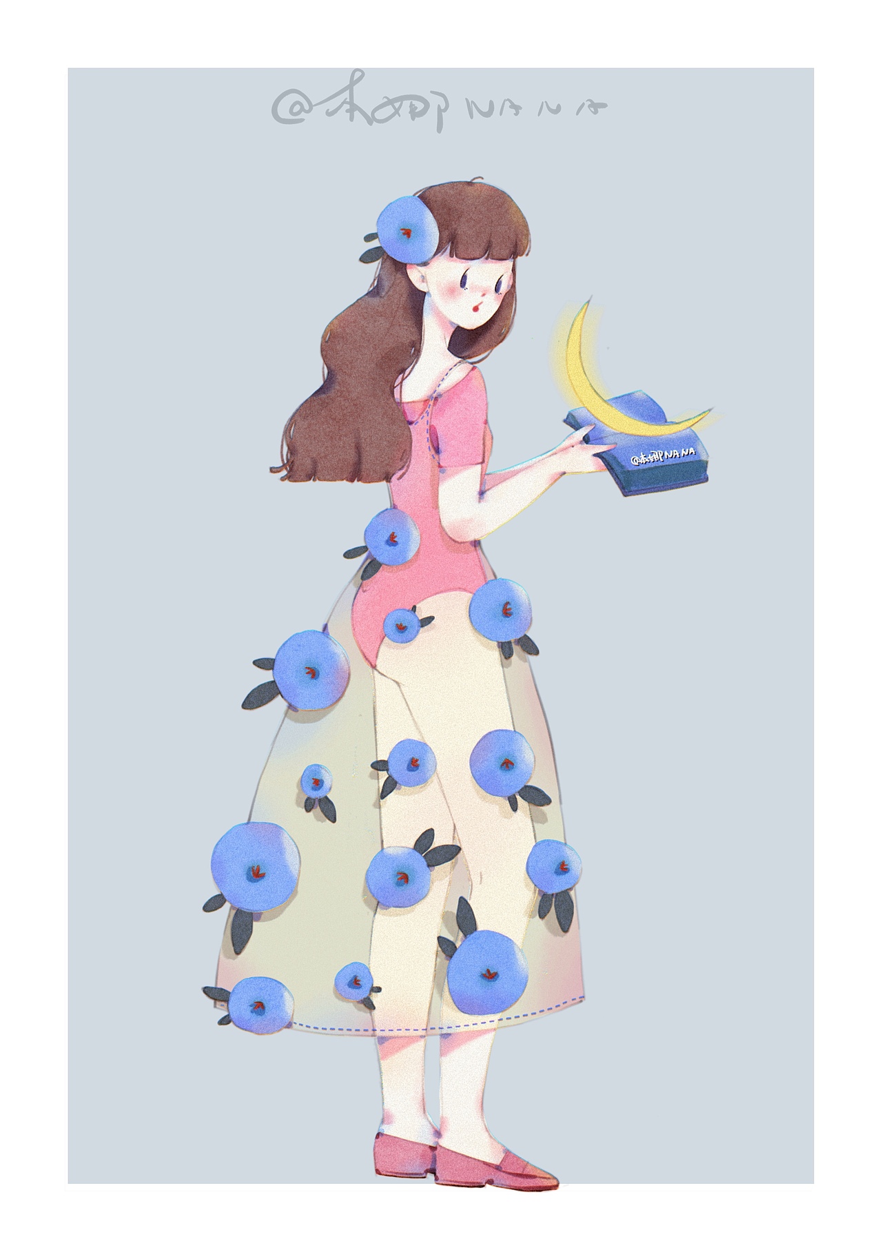 🌷✨·iPad大可爱·月光少女·全身合集（图ZMzEzMjgzMzg4） - 儿童插画 - 站酷设计师本娜NANA原创素材 - 站酷ZCOOL