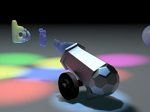 c4d小动画-继承效果练习