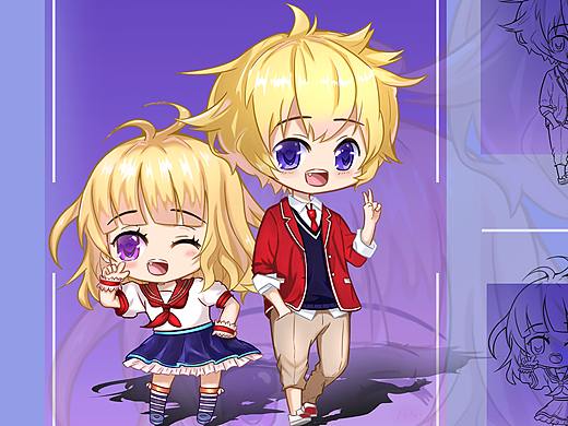 Q版制服（个人主页-ZNDEwMzUwODQ=） - 商业插画 - 站酷设计师G高小帅原创素材 - 站酷ZCOOL