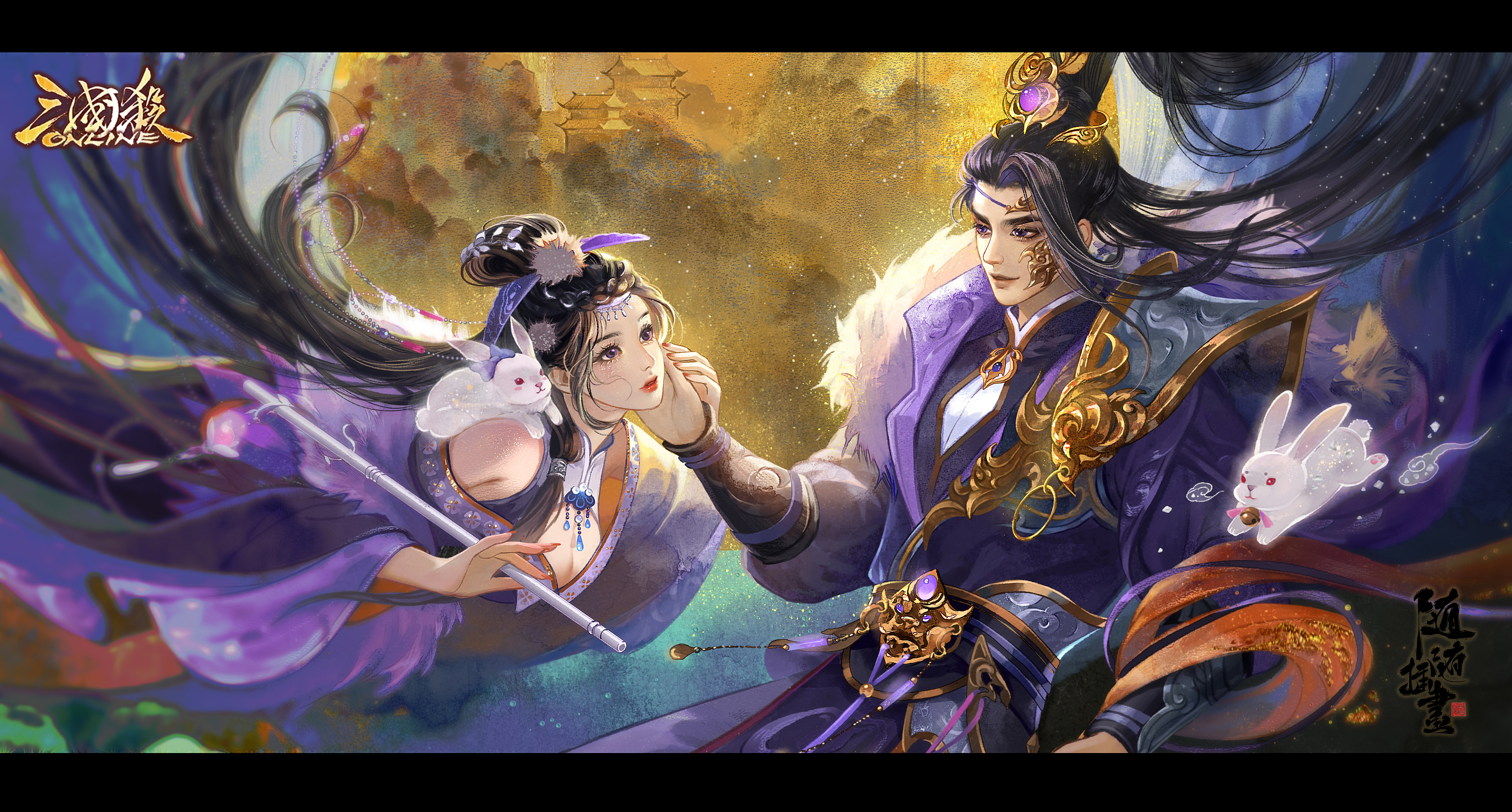 三国杀ol-中秋|插画|商业插画|养猫画画的随随 - 原创作品 - 站酷