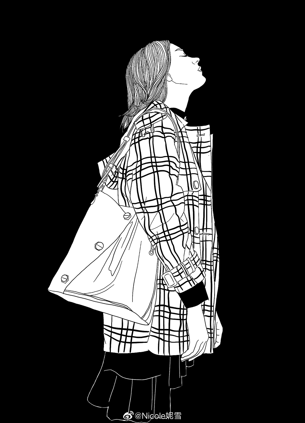 黑白平面构成作品