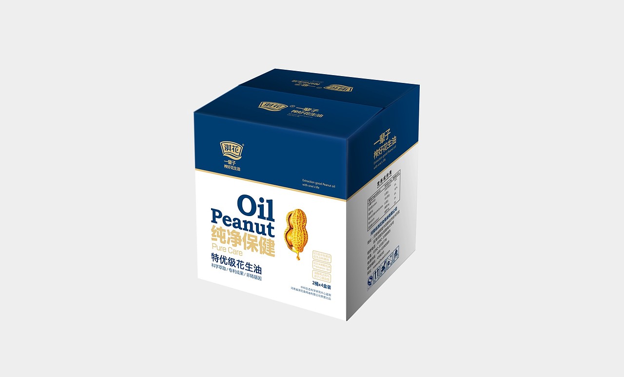 花生油包装 - 阿七设计（图ZNzQ2MjM4ODA=） - 包装 - 站酷设计师阿七设计原创素材 - 站酷ZCOOL