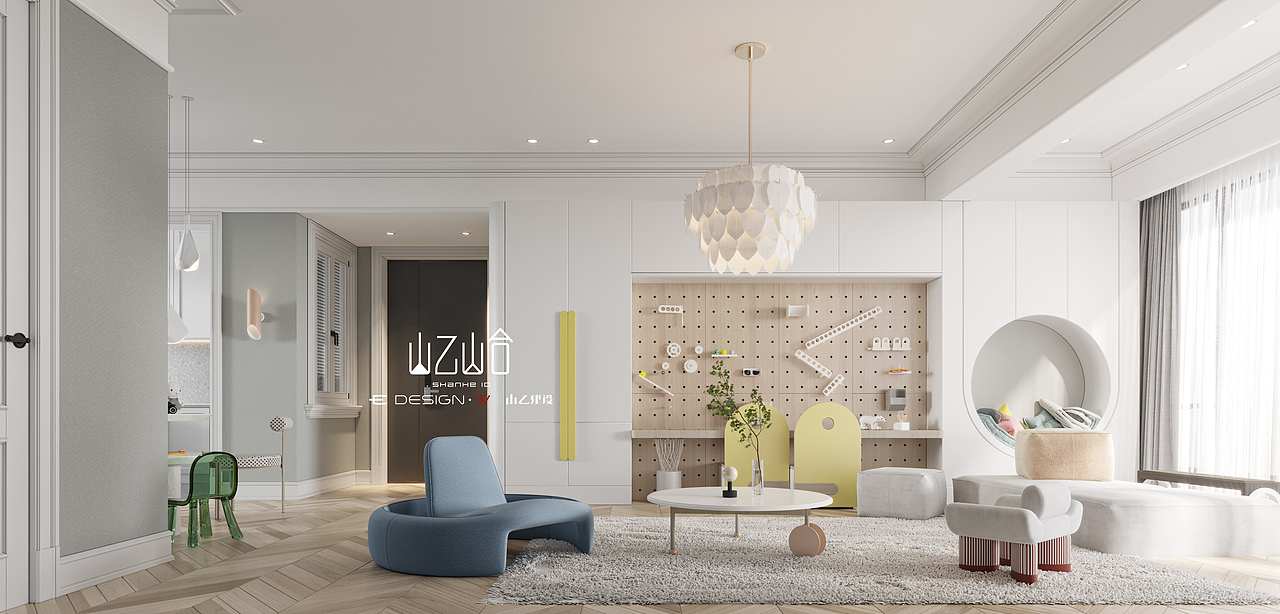 山乙山合|亲子空间样板房