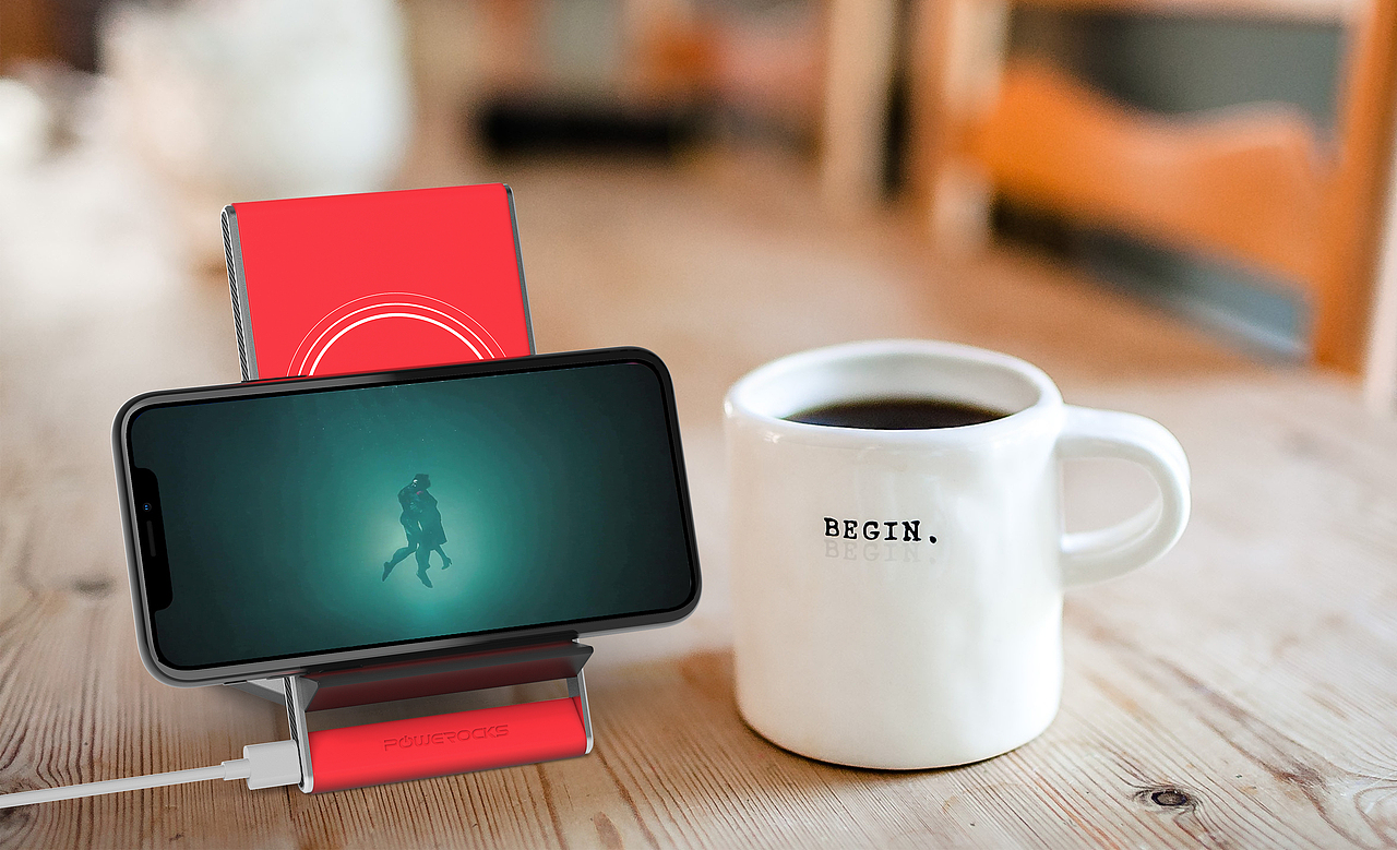 一款可自由调整角度的无线充