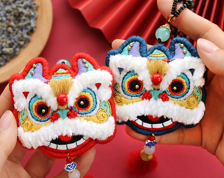 醒狮--刺绣狮子diy（图ZMTkxMTg0NzUy） - 生活用品 - 站酷设计师许小星呀原创素材 - 站酷ZCOOL