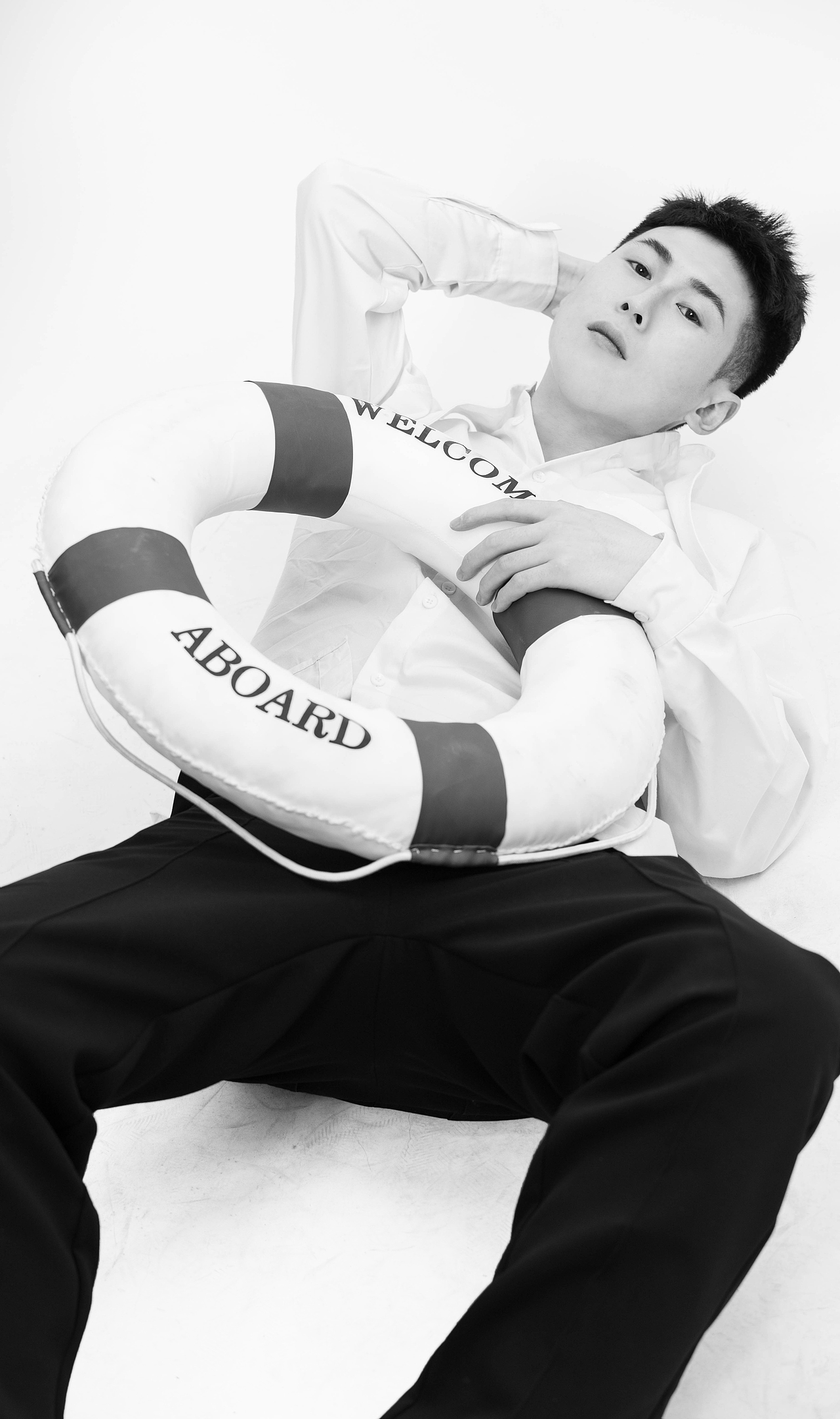 黑白男士写真