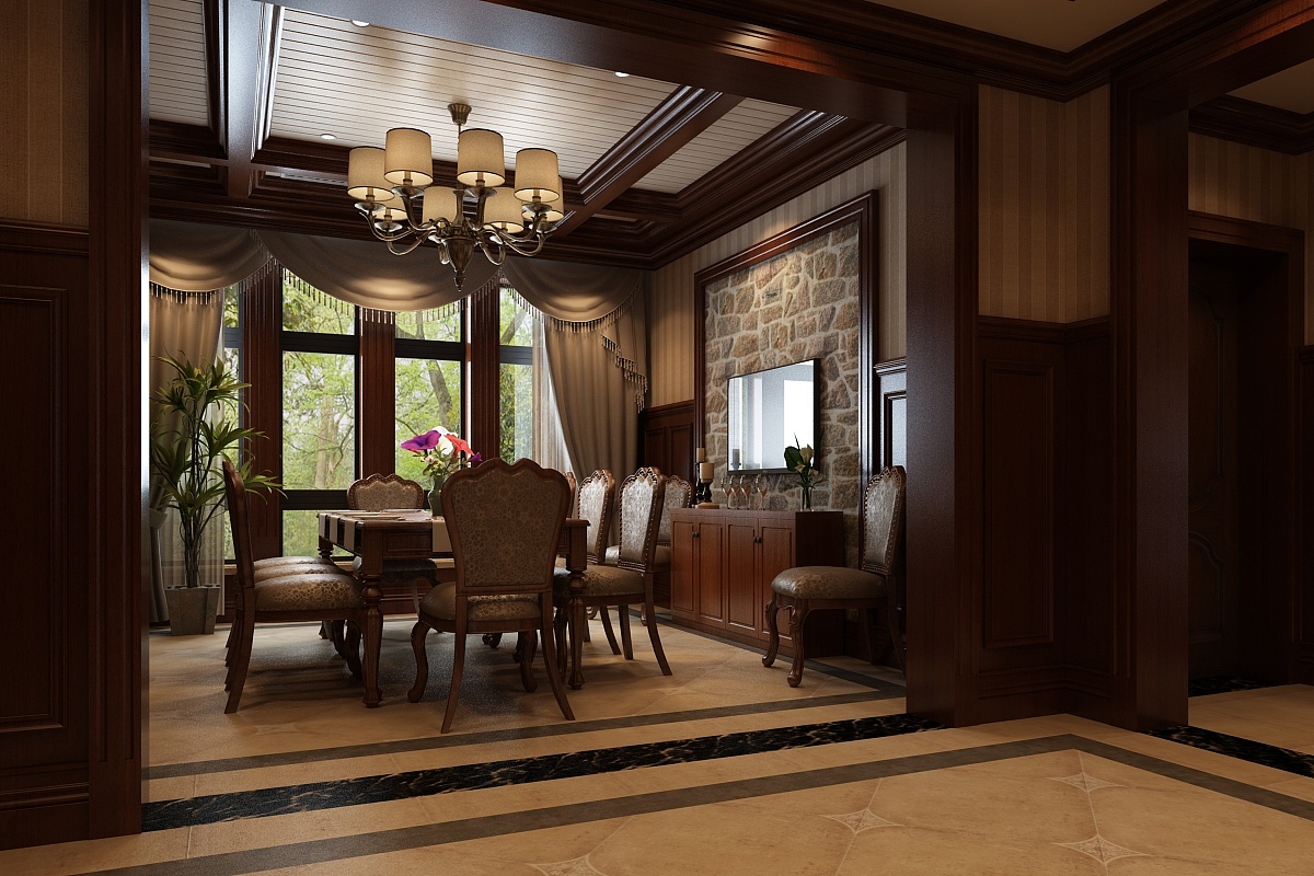 英伦风格别墅|空间|室内设计|pejobs - 原创作品 - 站酷 (zcool)