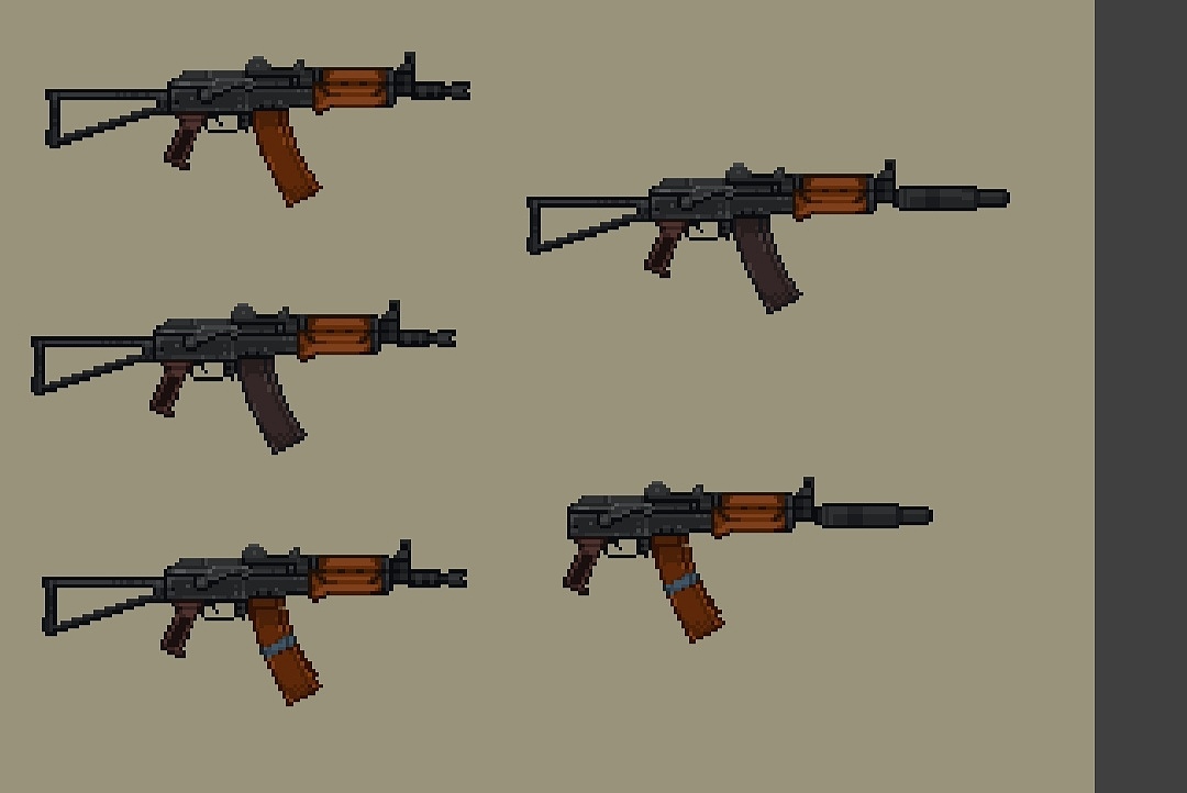 像素枪械（图ZMjg2MzMxNzg0） - 像素画 - 站酷设计师六六猫儿原创素材 - 站酷ZCOOL