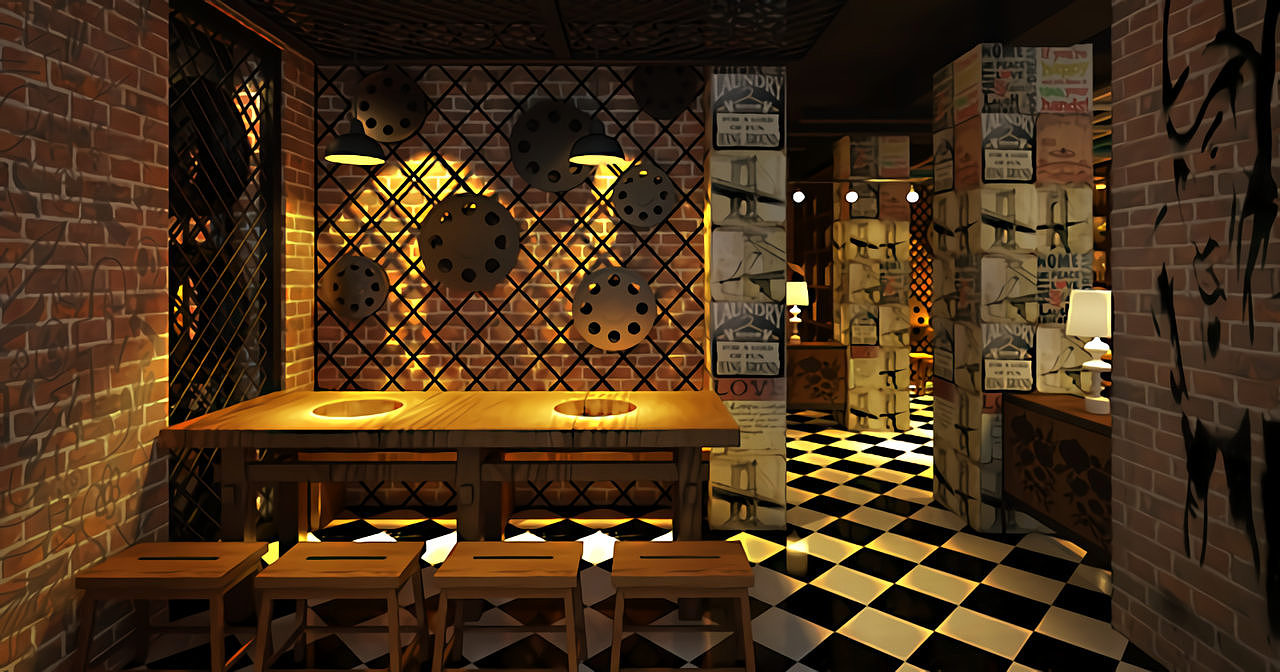 郑州the idea restaurant特色餐厅装修公司设计案例