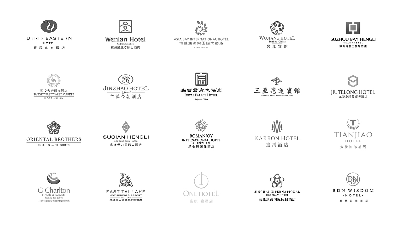 蓝美酒店品牌设计案例 2008-2021（图ZMjgzNTAyMDQw） - Logo - 站酷设计师蓝美艺术原创素材 - 站酷ZCOOL