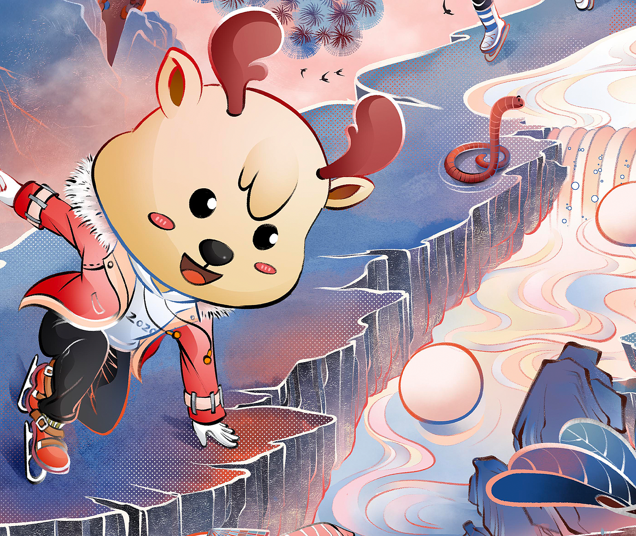 中南置地｜二十四节气（冬季）（图ZMjg1OTI1MzY0） - 商业插画 - 站酷设计师插画师远妄原创素材 - 站酷ZCOOL