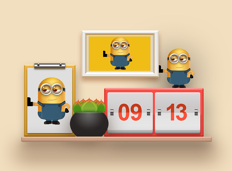 临摹作业-BigD小黄人