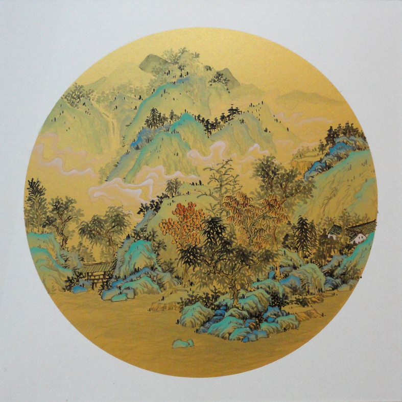 泥金纸山水小品