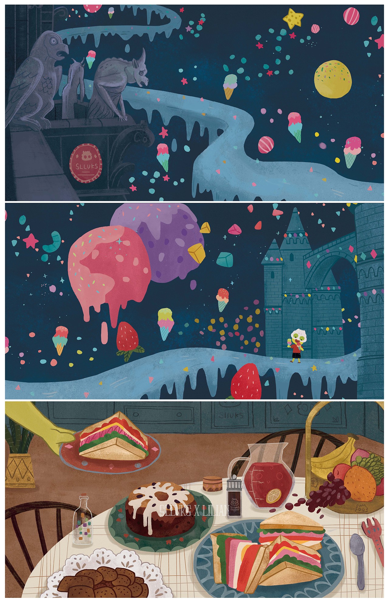 七月的绘本-SLLUKS梦想家系列（图ZMTcyNTkyMTky） - 绘本 - 站酷设计师魔法少女莉莉安原创素材 - 站酷ZCOOL