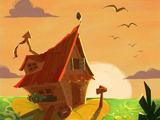  小屋 色调练习