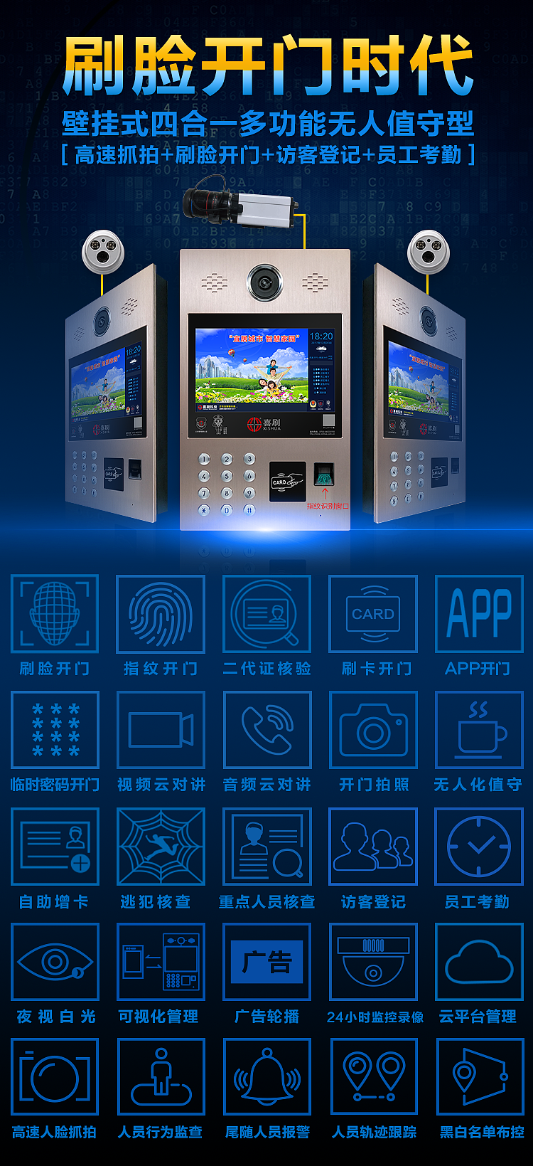 人脸识别视频门禁系统（图ZMjQ2MTQzODg4） - 电商 - 站酷设计师HN2014原创素材 - 站酷ZCOOL