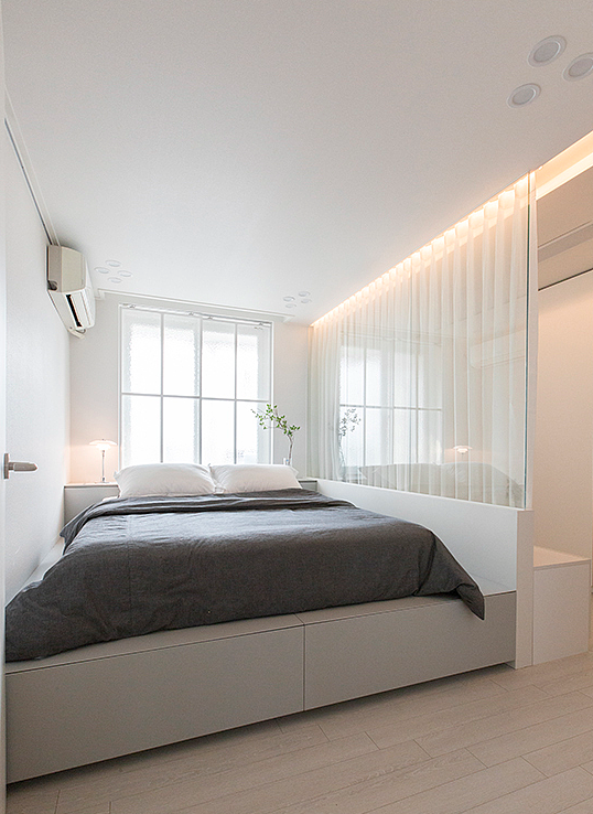 145㎡新房,全屋大白墙,通铺木地板