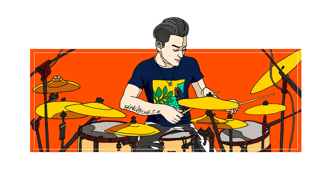 职业 drummer 鼓手>