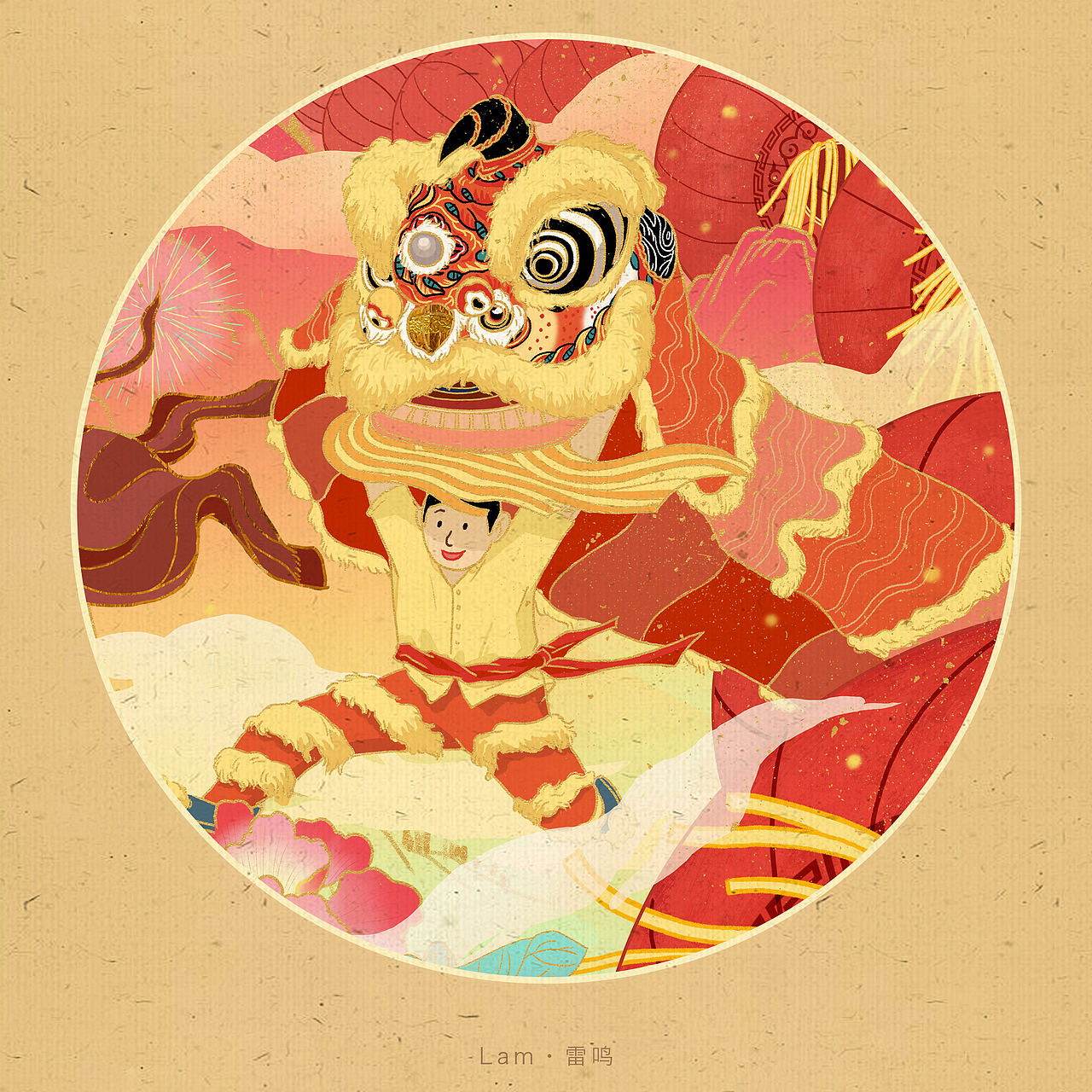 牛年大吉（图ZMjQyMzc5NzQ0） - 商业插画 - 站酷设计师Lam雷鸣原创素材 - 站酷ZCOOL