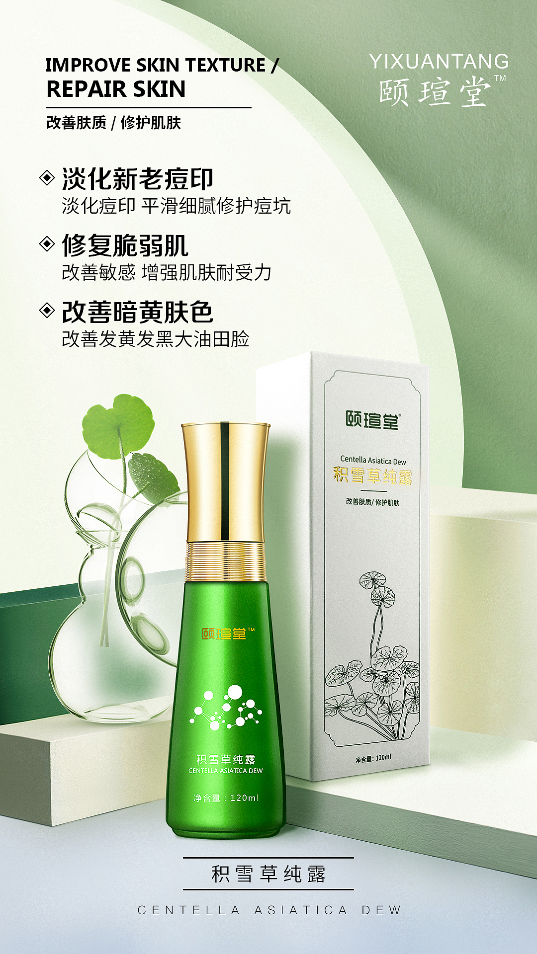 积雪草系列海报（图ZMTkyNzY4MzA0） - 海报 - 站酷设计师安斯圣原创素材 - 站酷ZCOOL