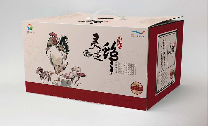 海南灵芝鸡包装设计（图ZODYzMDkzNDg=） - 包装 - 站酷设计师风禾传媒原创素材 - 站酷ZCOOL