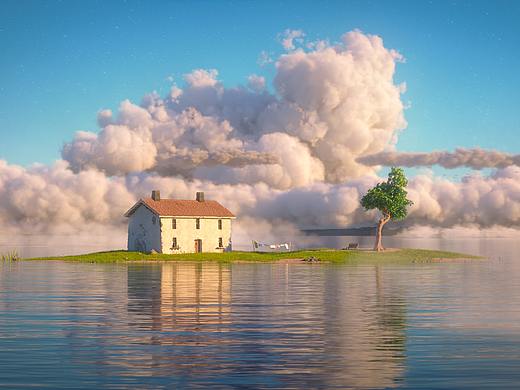 千与千寻三维海岛场景（个人主页-ZNDQ0MDQxMjA=） - 动画/影视 - 站酷设计师凌凌柒DOS原创素材 - 站酷ZCOOL