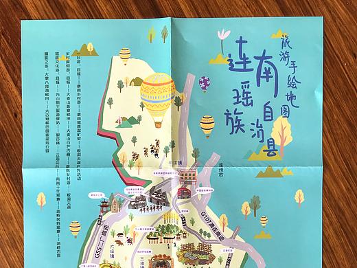 连南旅游手绘地图文创产品