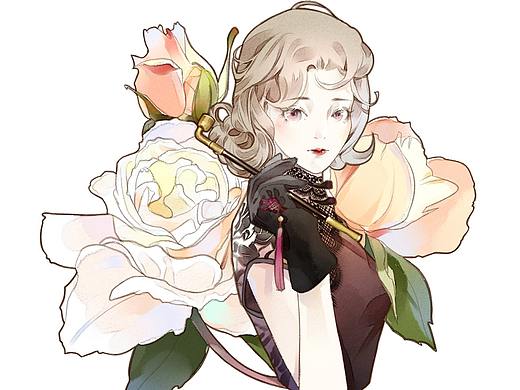 花与民国少女