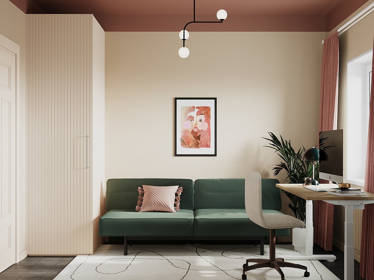 奶油色系公寓设计 超温柔的色调（图ZMjkwOTAzMTU2） - 家装设计 - 站酷设计师客服小涵原创素材 - 站酷ZCOOL