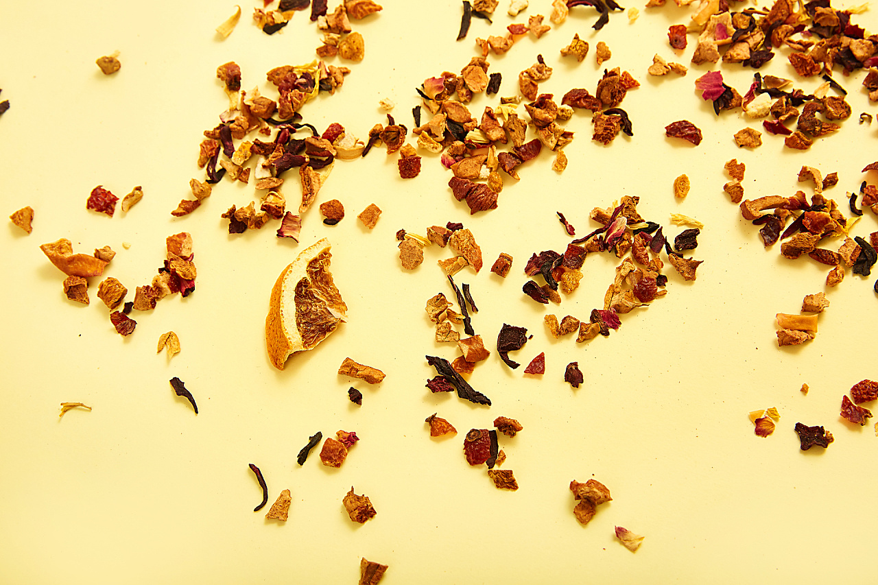 花漾伊人茶饮-花果茶场景图拍摄